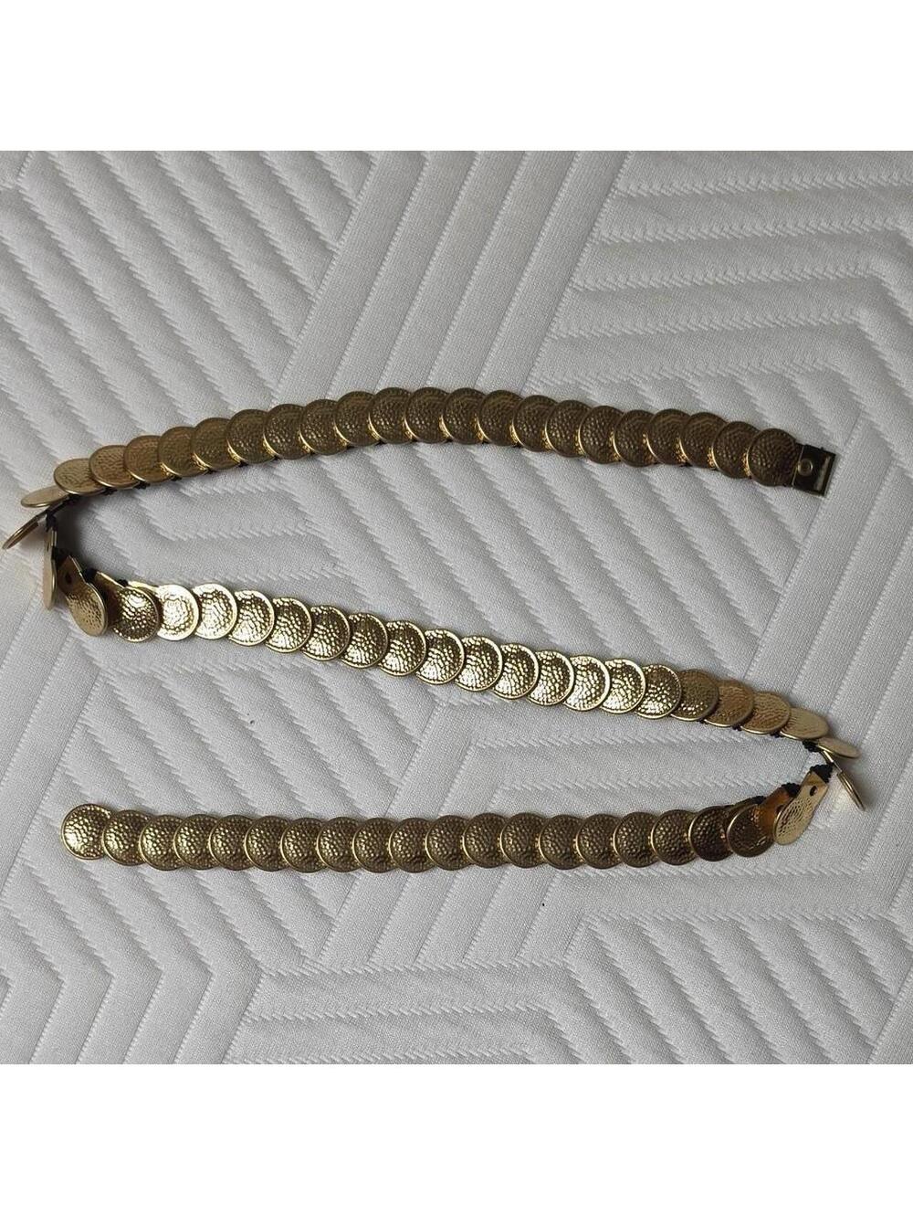 Vintage gold stretch belt